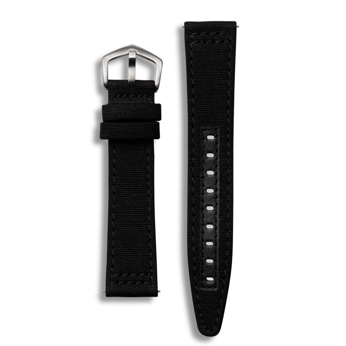 20mm Black Canvas strap Shop online at REC Watches