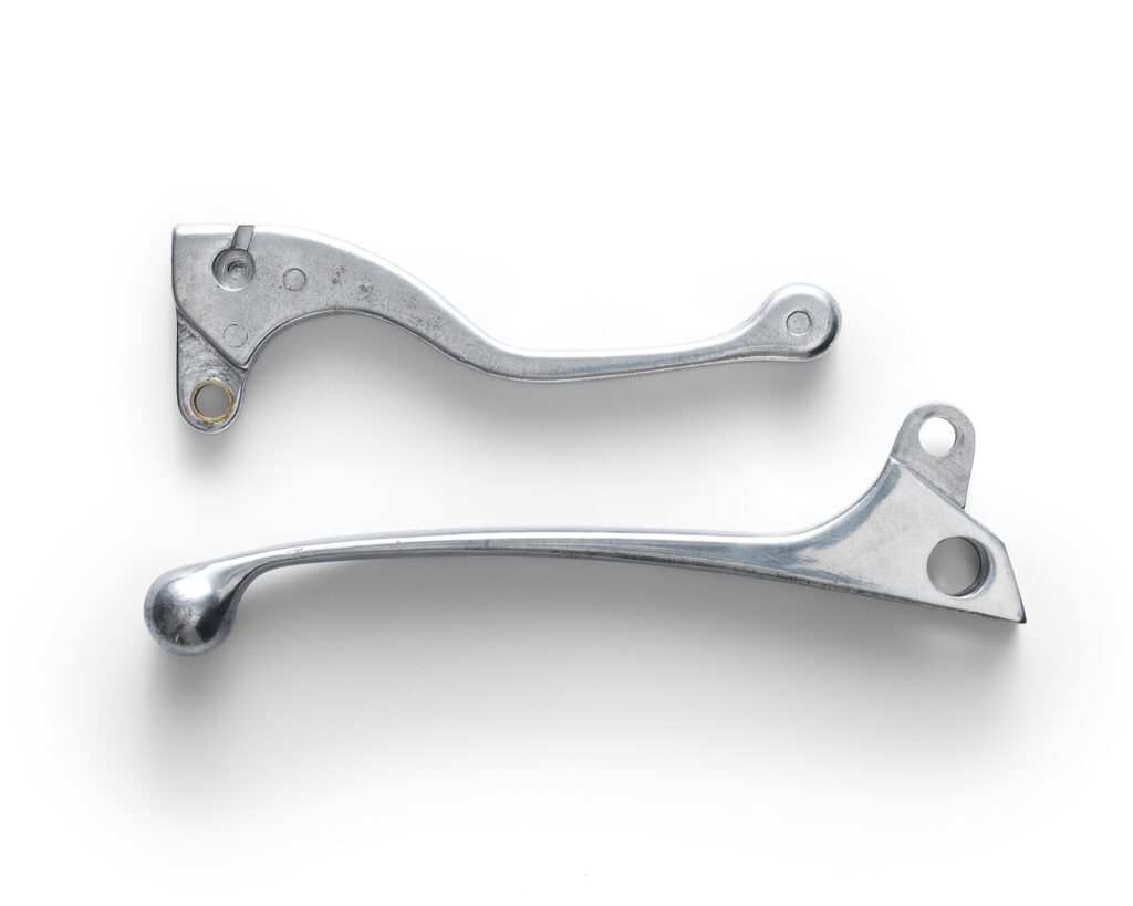 The handlebars of the XR750 