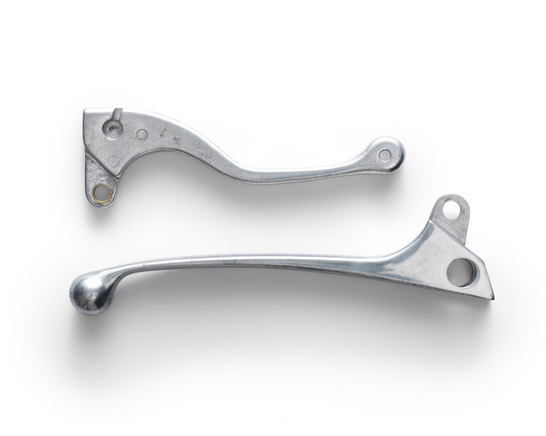 The handlebars of the XR750 