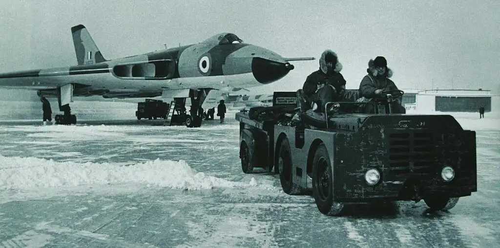 XH558 pictured at Goose Bay, Canada, on a ‘Lone Ranger’ exercise.